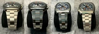 Vintage Heuer Cortina 510.  513 Lemania 5012 Day Date Automatic Chronograph 6