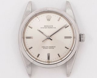 Vintage 1966 Rolex Stainless Steel 1018 36mm Oyster Perpetual Out Of Estate