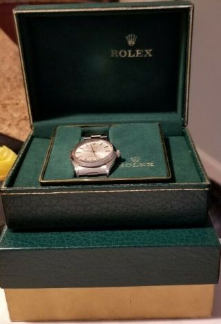 Rolex Vintage Oyster Perpetual Stainless Steel Men ' s Watch 34mm 1002 9