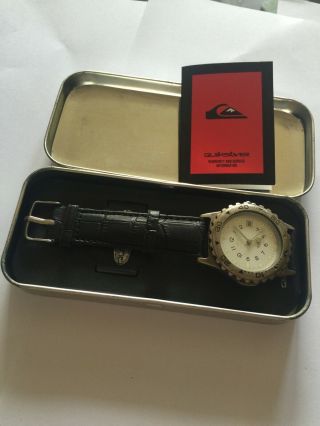 Metal Boxed Quiksilver Mens Quartz Watch With Date QS1500 3