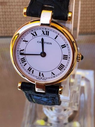 Cartier Vendome Ladies 18k Solid Gold Swiss Luxury Watch.  881002
