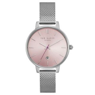 Ted Baker - Kate Silver Mesh Strap Watch In Presentation Gift Box -