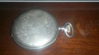 old vintage elgin pocket watch grade 210 model 6 16s 7j hc sterling silver 2
