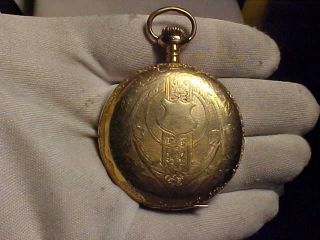 16 Size,  15 Jewels,  Elgin Hunting Case Pocket Watch,  [parts Only]