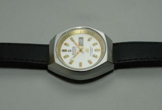 Vintage Ricoh Automatic Day Date Mens Stainless Steel Wrist Watch Old s478 4