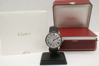 Cartier Ronde Solo De Cartier 3802 42mm Date Leather Watch