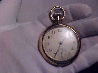 18 Size,  15 Jewels,  Waltham,  Open Face,  Pocket Watch,  Grade 35,  Model 1883