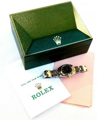 Vintage Watch Rolex Oyster Perpetual,  Automatic Ref 6700 Lady Steel And Gold 18k