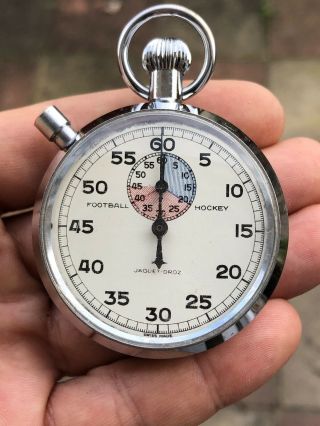 Jaquet Droz Sports Timer Vintge Stopwatch Not Working/for Parts