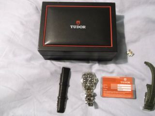 Tudor Hydronaut II Steel Auto 41.  5mm Silver Dial Bracelet Mens Watch 20030 4