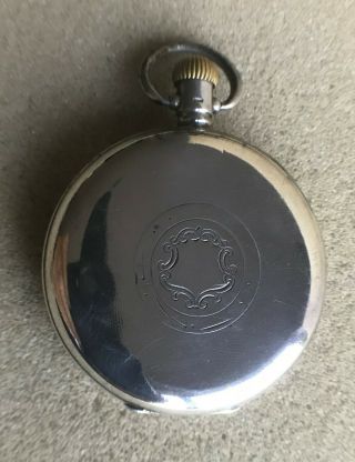 Solid Silver J W Benson Pocket watch 1926 3