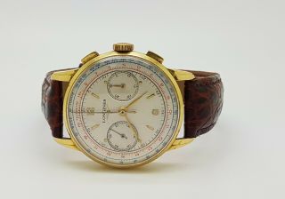 Fine & Rare Vintage 18K Longines Flyback Chronograph Cal 30CH 4