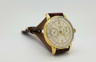 Fine & Rare Vintage 18K Longines Flyback Chronograph Cal 30CH 8