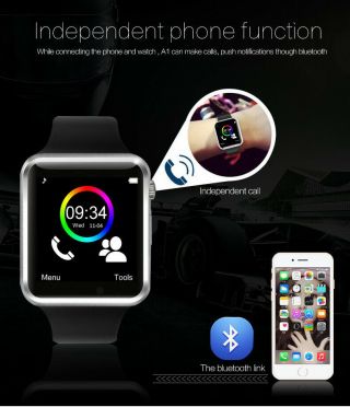 Bluetooth Smart Wrist Watch A1 w/Camera GSM Phone For iPhone Android Samsung CA 4