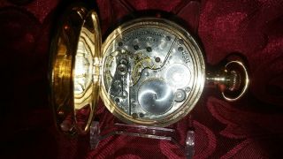 Antique Vintage Elgin Pocket Watch Gold Plated Hunting Case Running Ca.  1903 6