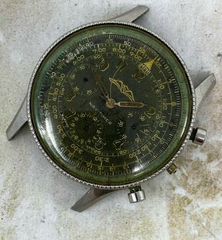 Vintage Breitling Navitimer Chronograph Ref.  806 Venus 168 Wristwatch FOR REPAIR 3