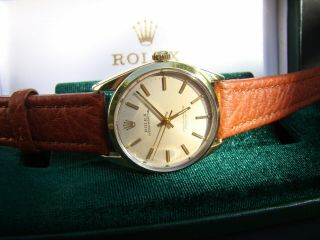 Vintage Rolex Oyster 1024 Shell Gold Men’s Watch / Box 1970 Excellent/