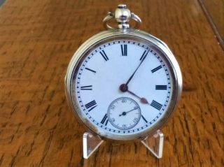 Silver Fusee Pocket Watch In Good Order By Wallis,  Cannon St.  Rd.  London