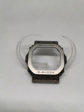 Custom Made Silver Age Metal Bezel For Casio G Shock King Gx56.