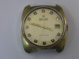 Vintage Baylor Automatic Watch W/ Date 1970 