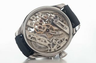 Custom Made Case Patek Philippe & Co Skeleton Pocket Movement Swiss Men ' s Watch 5