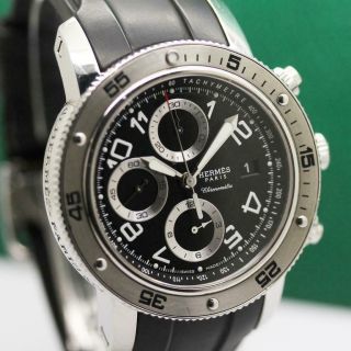 Hermes Clipper Cp2.  910 Stainless Steel Automatic Chronograph Men 