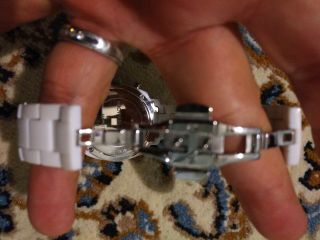 Michael Kors MK5079 Women ' s Watch Chronograph White Acrylic Bracelet 8
