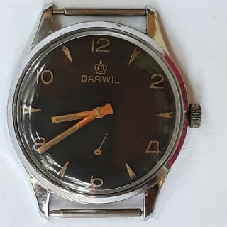 Vintage Darwil 17 Jewels 6376 Swiss 7018
