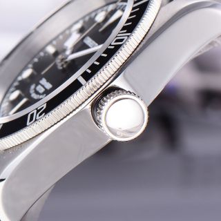 41MM Corgeut blue Bezel Black Bay Sapphire Glass Luminous Automatic mens Watch.  A 6