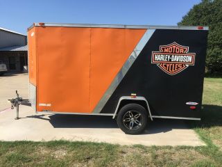 Harley Davidson 6x12 V - Nose enclosed trailer 10