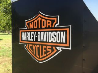 Harley Davidson 6x12 V - Nose enclosed trailer 8