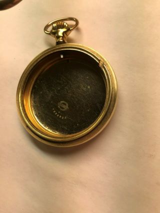 EXTRA large 18 size GOLD FILLED DUEBER pocket watch case 5