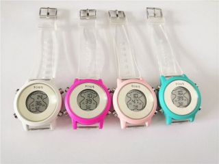 Released Cartoon Bear PA Watch LED Silicone Lady Children Watch Exquisite 3