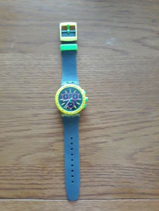 Swatch Chronograph Wrist Watch Yel - Lol Chrono Susj402