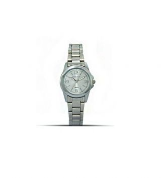 Montres Carlo Ladies Classic Quartz Silver Dial Stainless Steel Watch - 33638sil
