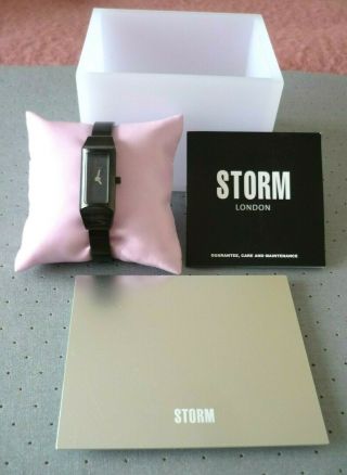 Storm London (£129rrp) Ladies Black Bracelet Watch 