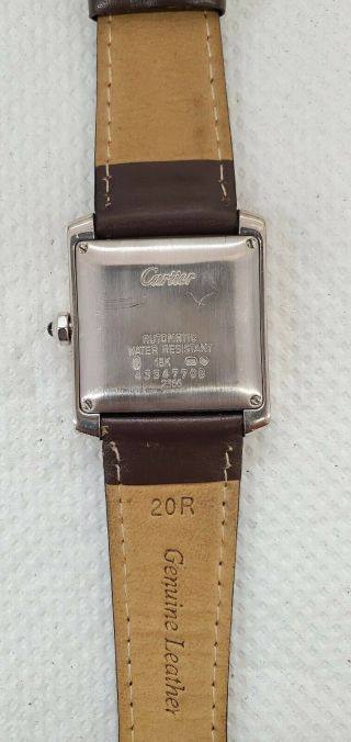 Cartier Tank Francaise Ref: 2366 18K White Gold.  ON EBAY. 6