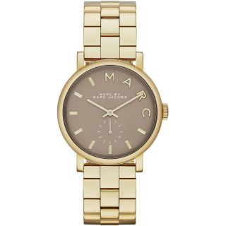 Marc By Marc Jacobs Mbm3281 Grey Baker Grey Dial Gold - Plated Ladies Watch