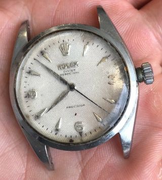 A 36mm Rolex Oyster Perpetual 6352 Wrist Watch In Need Of Repair 1954