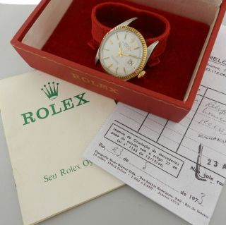 Rolex Datejust Ref.  1601 Two - Tone Vintage Watch 100 Box And Papers