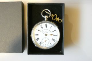 Antique Swiss Hallmarked Silver Open Face Pocket Watch C 1900/ 1920