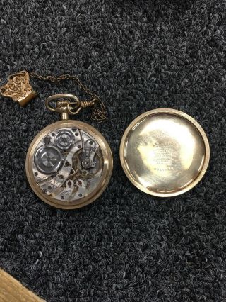 Burlington Watch Company Pocket Watch,  21 Jewel RUNS 8