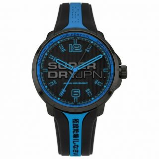 Superdry Mens Analogue Quartz Watch With Silicone Strap Syg216bu