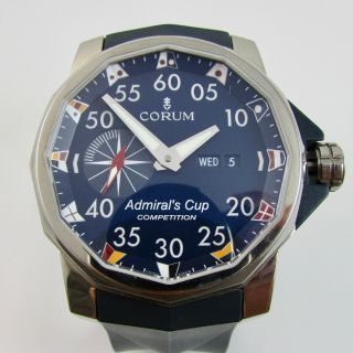 Corum Admirals Cup Competition 48 Automatic 48mm Titanium Case Day Date Watch