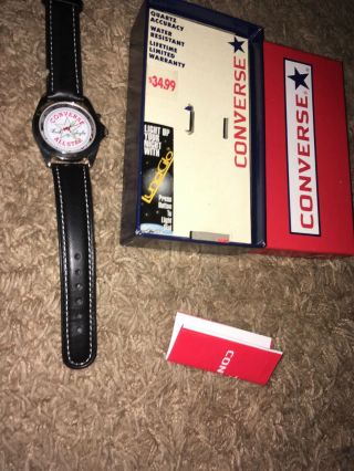 Vintage Converse All Star Chuck Taylor Watch Rare Hard To Find