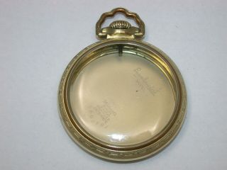 Illinois “bunn Special Model” 16 Size Railroad Pocket Watch Case.  109t