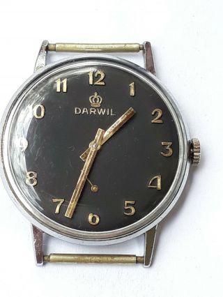 Vintage Darwil 17 Jewels Ut 6325 Swiss