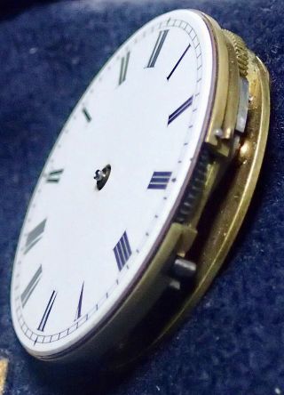 FREESPRUNG R.  H.  HALFORD & Sons SMALL HUNTER Pocket Watch Movement 32.  72mm 5
