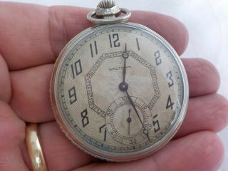 Antique 1924 American Waltham 14k Gold Fill Pocket Watch 12s 17jewel