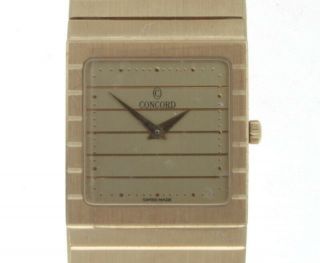 14k Yellow Gold Concord Watch 22.  5 Mm 59.  95 Grams